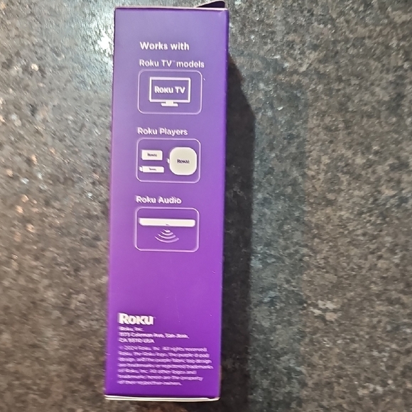 Roku Voice Remote Pro in Black and Purple - Picture 3 of 3